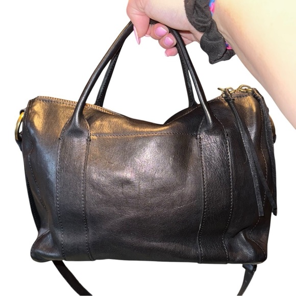 MADEWELL The Prague Satchel Leather Black Bag Crossbody Purse - Picture 11 of 16